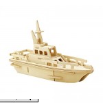 3D Wooden Puzzle Yacht Model Building Kit Puzzle Toy 3d Puzzles 34-pcs  B077TVN37W